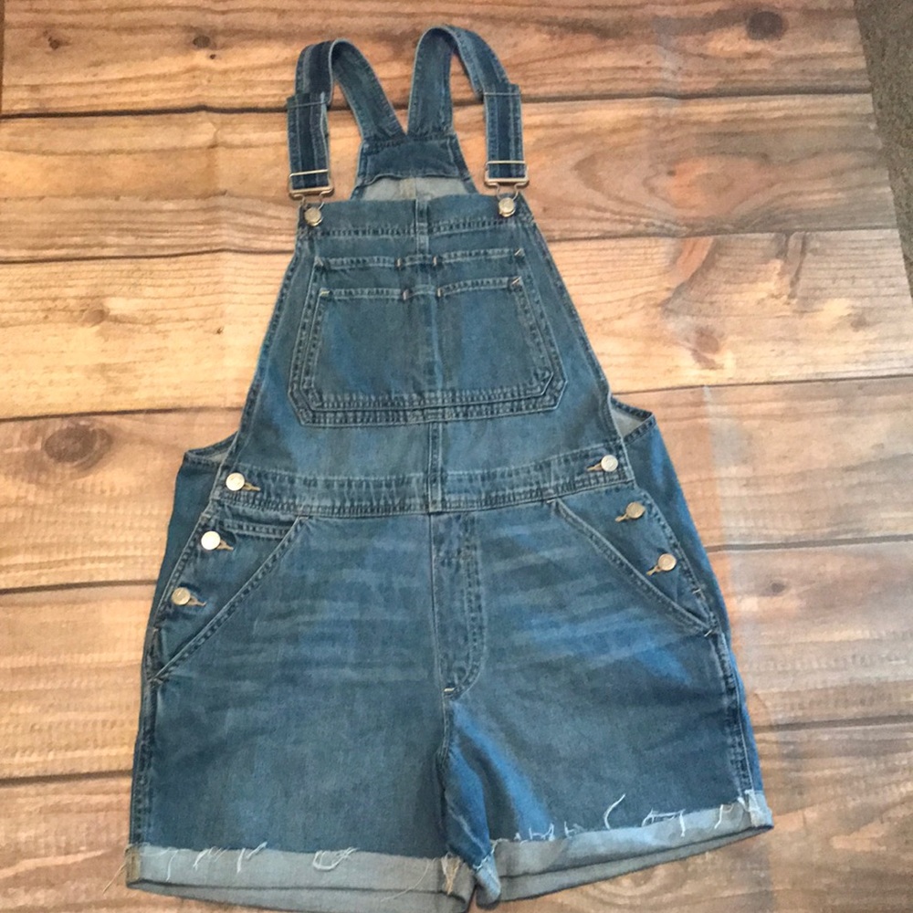 Gap Denim Overall Shorts
